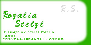 rozalia stelzl business card